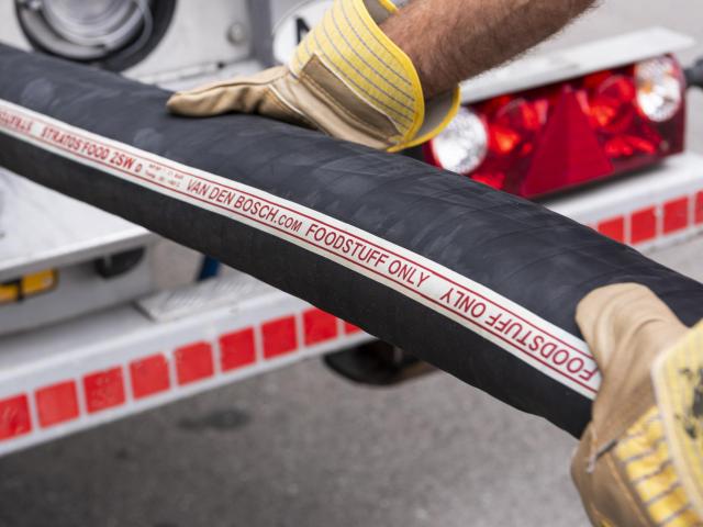 Hose for silo container